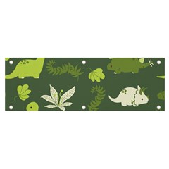 Cute Dinosaur Pattern Banner And Sign 6  X 2  by Wav3s