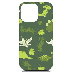 Cute Dinosaur Pattern Iphone 14 Pro Max Black Uv Print Case by Wav3s