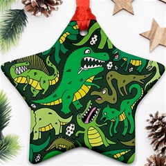 Dino Kawaii Ornament (star)