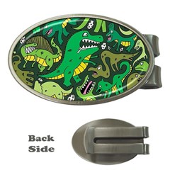 Dino Kawaii Money Clips (oval)  by Wav3s