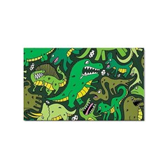 Dino Kawaii Sticker (rectangular) by Wav3s