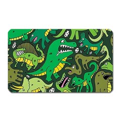 Dino Kawaii Magnet (rectangular) by Wav3s