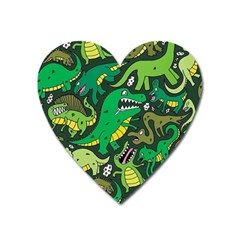 Dino Kawaii Heart Magnet by Wav3s