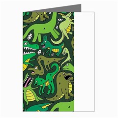 Dino Kawaii Greeting Cards (pkg Of 8) by Wav3s