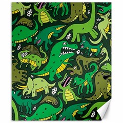 Dino Kawaii Canvas 8  X 10  by Wav3s