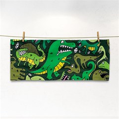 Dino Kawaii Hand Towel by Wav3s