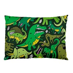 Dino Kawaii Pillow Case by Wav3s