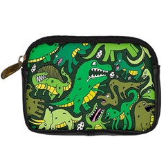 Dino Kawaii Digital Camera Leather Case by Wav3s