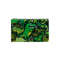 Dino Kawaii Cosmetic Bag (small) by Wav3s