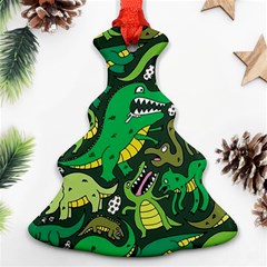 Dino Kawaii Christmas Tree Ornament (two Sides) by Wav3s