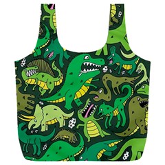 Dino Kawaii Full Print Recycle Bag (xxxl) by Wav3s