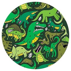 Dino Kawaii Round Trivet