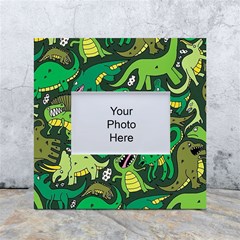 Dino Kawaii White Box Photo Frame 4  X 6  by Wav3s