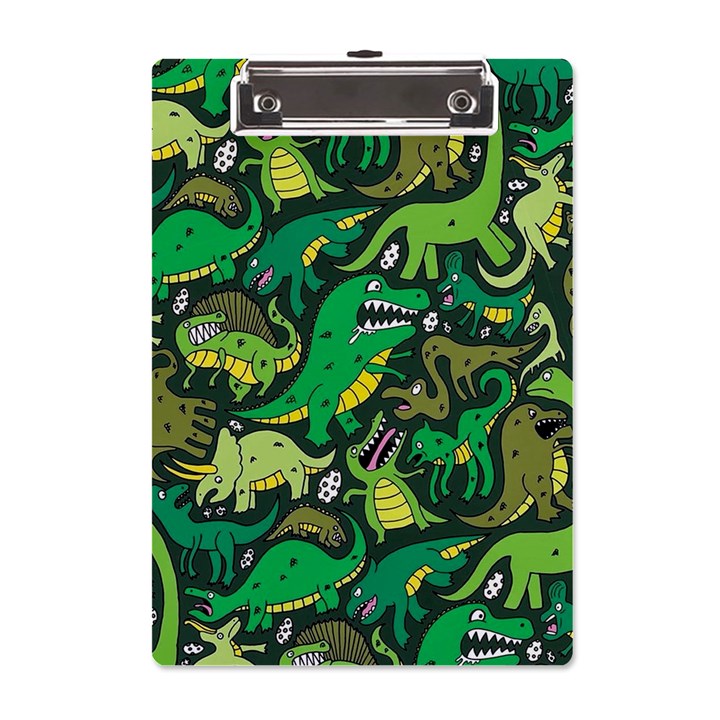 Dino Kawaii A5 Acrylic Clipboard