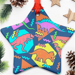 Dinosaur Pattern Ornament (star)