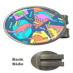 Dinosaur Pattern Money Clips (oval)  by Wav3s