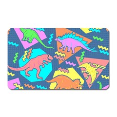 Dinosaur Pattern Magnet (rectangular) by Wav3s