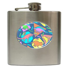 Dinosaur Pattern Hip Flask (6 Oz) by Wav3s