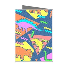 Dinosaur Pattern Mini Greeting Cards (pkg Of 8)