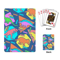 Dinosaur Pattern Playing Cards Single Design (rectangle)