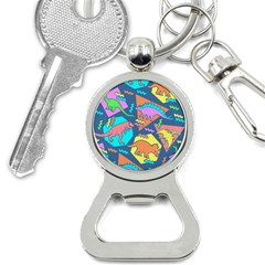 Dinosaur Pattern Bottle Opener Key Chain by Wav3s