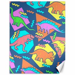 Dinosaur Pattern Canvas 12  X 16  by Wav3s