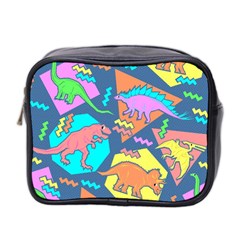 Dinosaur Pattern Mini Toiletries Bag (two Sides) by Wav3s