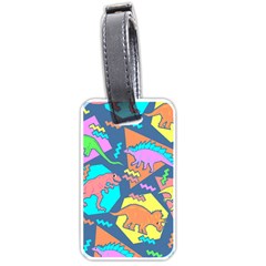 Dinosaur Pattern Luggage Tag (one Side) by Wav3s