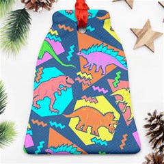 Dinosaur Pattern Bell Ornament (two Sides)