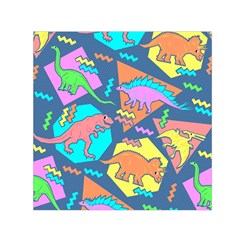 Dinosaur Pattern Square Satin Scarf (30  X 30 ) by Wav3s