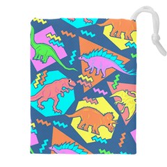 Dinosaur Pattern Drawstring Pouch (4xl) by Wav3s