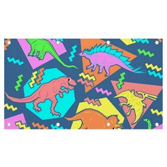 Dinosaur Pattern Banner And Sign 7  X 4  by Wav3s