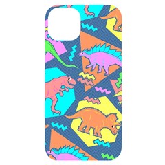 Dinosaur Pattern Iphone 14 Plus Black Uv Print Case