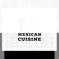 I Love Mexican Cuisine Rectangular Jigsaw Puzzl by ilovewhateva