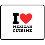 I love Mexican cuisine Fleece Blanket (Medium) 60 x50  Blanket Front