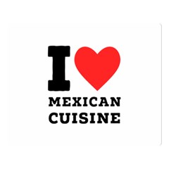 I Love Mexican Cuisine Premium Plush Fleece Blanket (large) by ilovewhateva