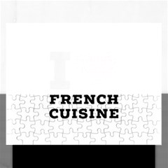 I Love French Cuisine Rectangular Jigsaw Puzzl by ilovewhateva