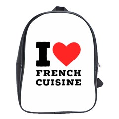 I Love French Cuisine School Bag (large)