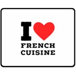 I love French cuisine Fleece Blanket (Medium) 60 x50  Blanket Front