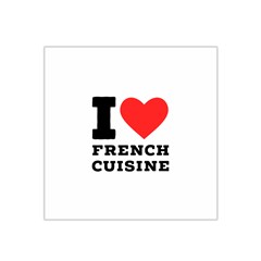 I Love French Cuisine Satin Bandana Scarf 22  X 22  by ilovewhateva