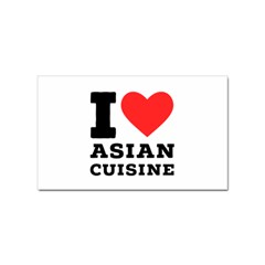 I Love Asian Cuisine Sticker Rectangular (10 Pack) by ilovewhateva