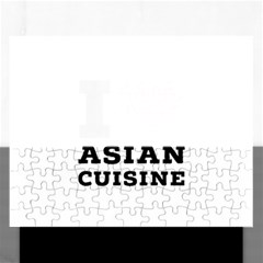 I Love Asian Cuisine Rectangular Jigsaw Puzzl by ilovewhateva