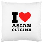 I love Asian cuisine Large Cushion Case (Two Sides) Front