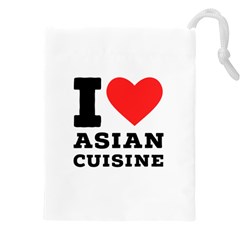 I Love Asian Cuisine Drawstring Pouch (5xl) by ilovewhateva