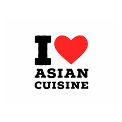 I Love Asian Cuisine Two Sides Premium Plush Fleece Blanket (extra Small) by ilovewhateva