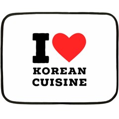 I Love Korean Cuisine Fleece Blanket (mini) by ilovewhateva