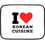 I love Korean cuisine Two Sides Fleece Blanket (Mini) 35 x27  Blanket Front