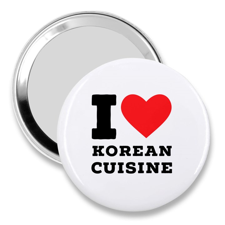 I love Korean cuisine 3  Handbag Mirrors