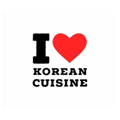 I Love Korean Cuisine Two Sides Premium Plush Fleece Blanket (small) by ilovewhateva