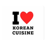 I love Korean cuisine Two Sides Premium Plush Fleece Blanket (Large) 80 x60  Blanket Front